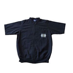 Vintage John Blair 80’s/90’s Black Zipper Shirt‎ Sz M